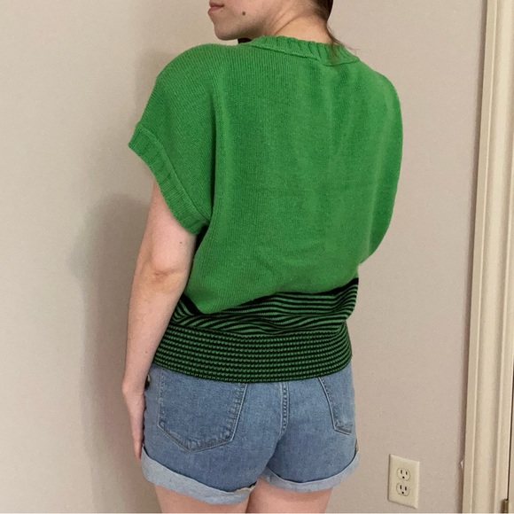 Vintage Green & Black Sweater - Picture 5 of 6